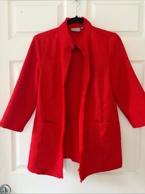 Chico’s red blazer